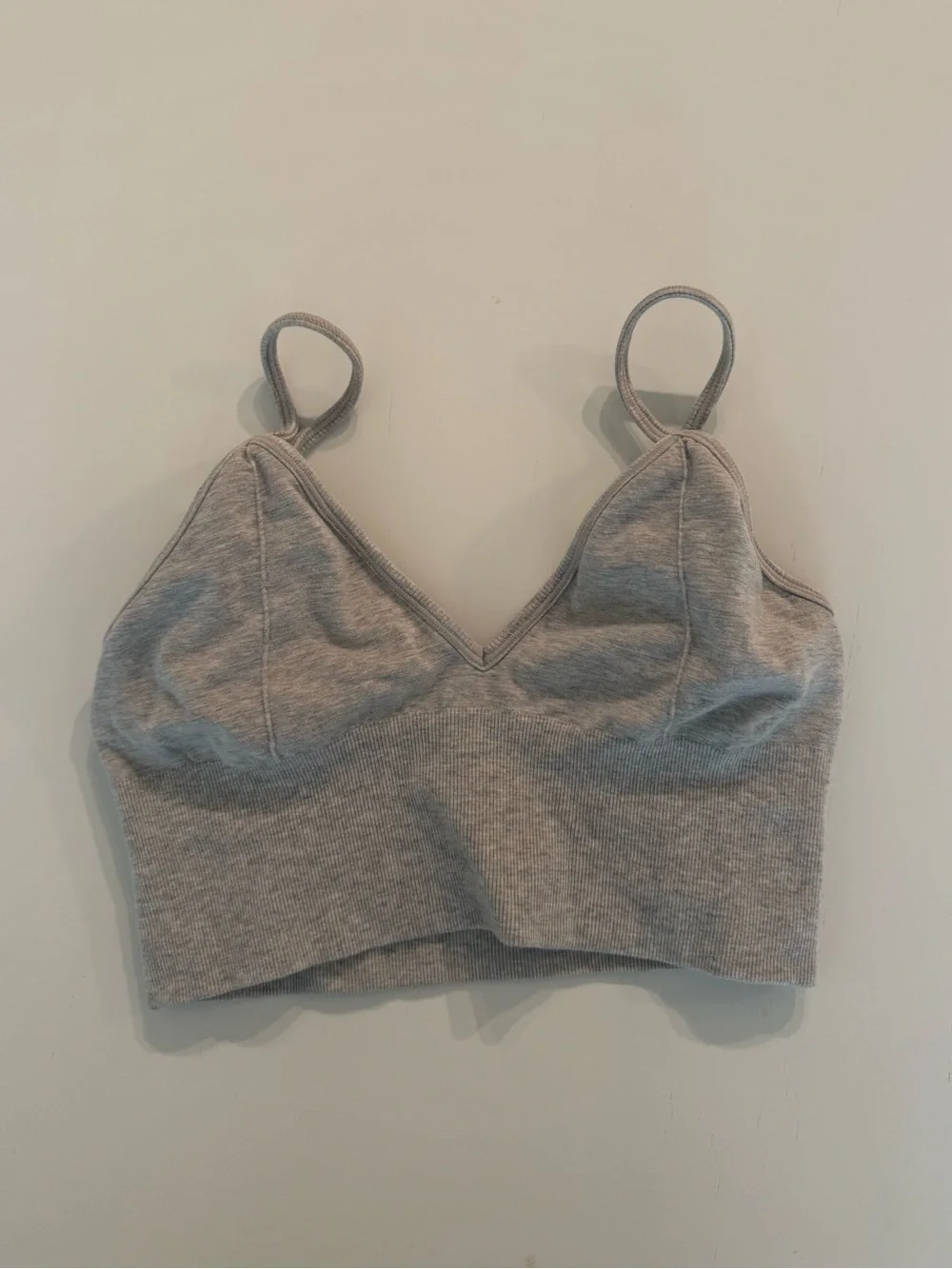 Alo Women's Grey Seamless Bralette